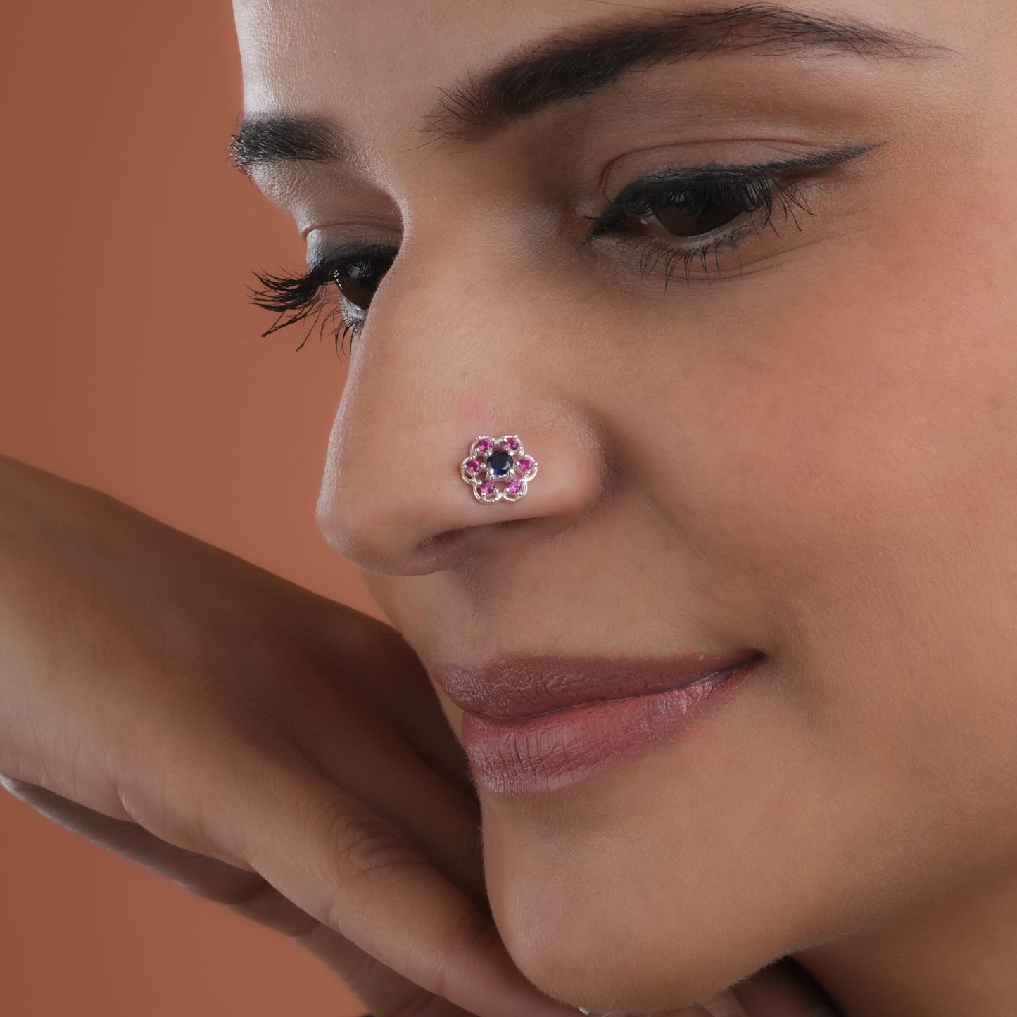 Madhu Malti Silver Nose Pin