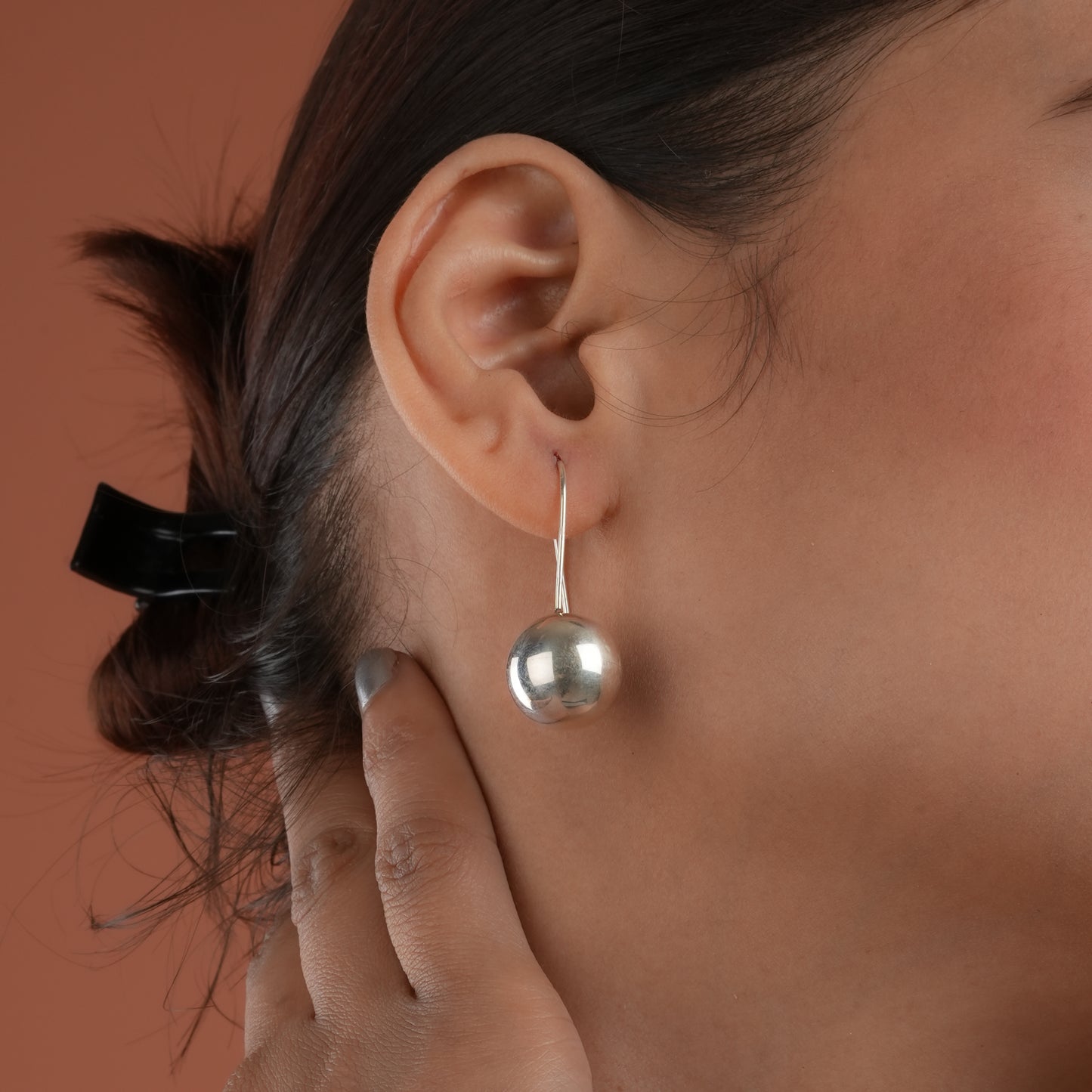 Silver Globe Drops( 13mm )