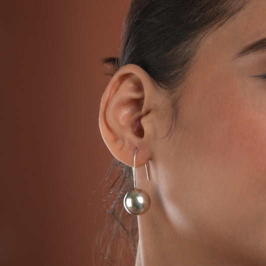 Silver Globe Drops( 13mm )