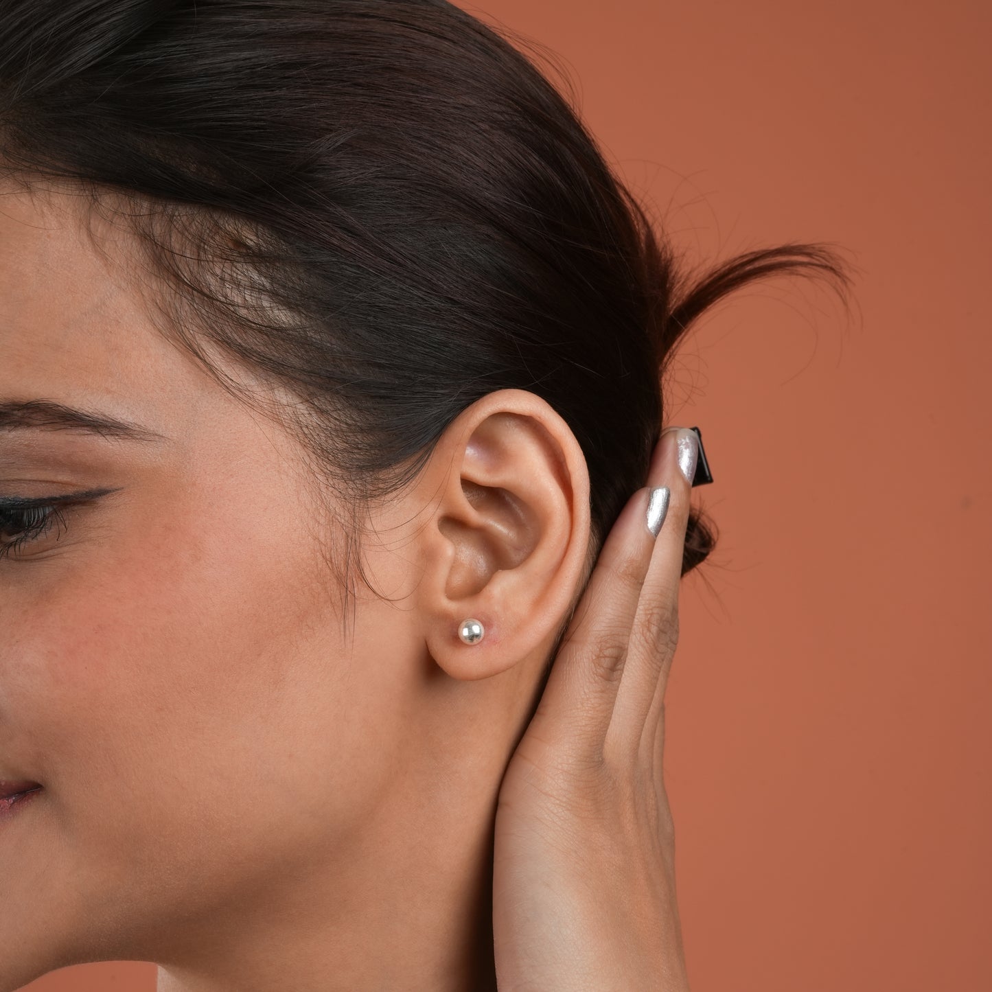 Silver Ball Studs( 5mm )