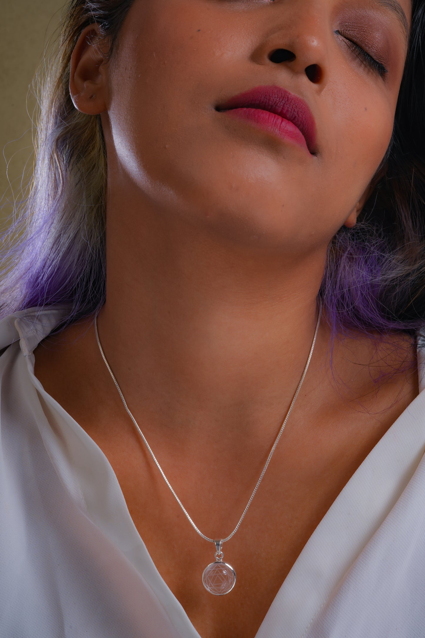 Crystal Sri Yantra Pendant