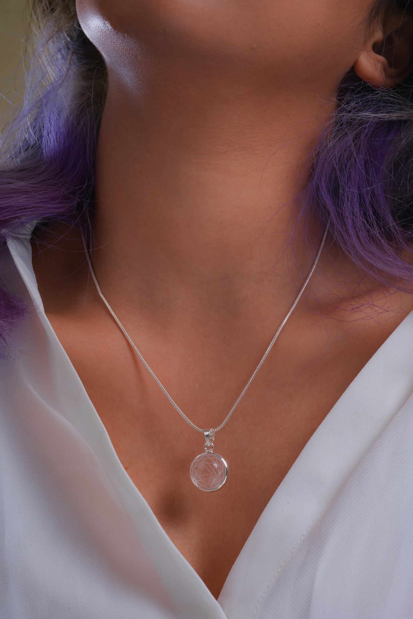 Crystal Sri Yantra Pendant