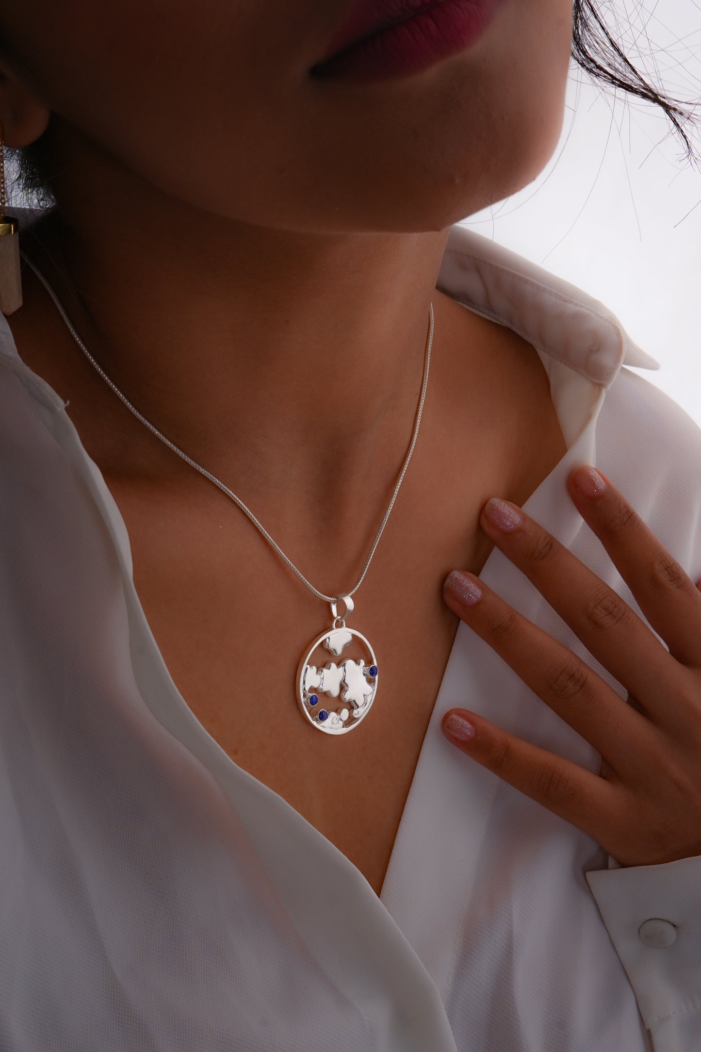 Healing Chakra Sky Element Pendant