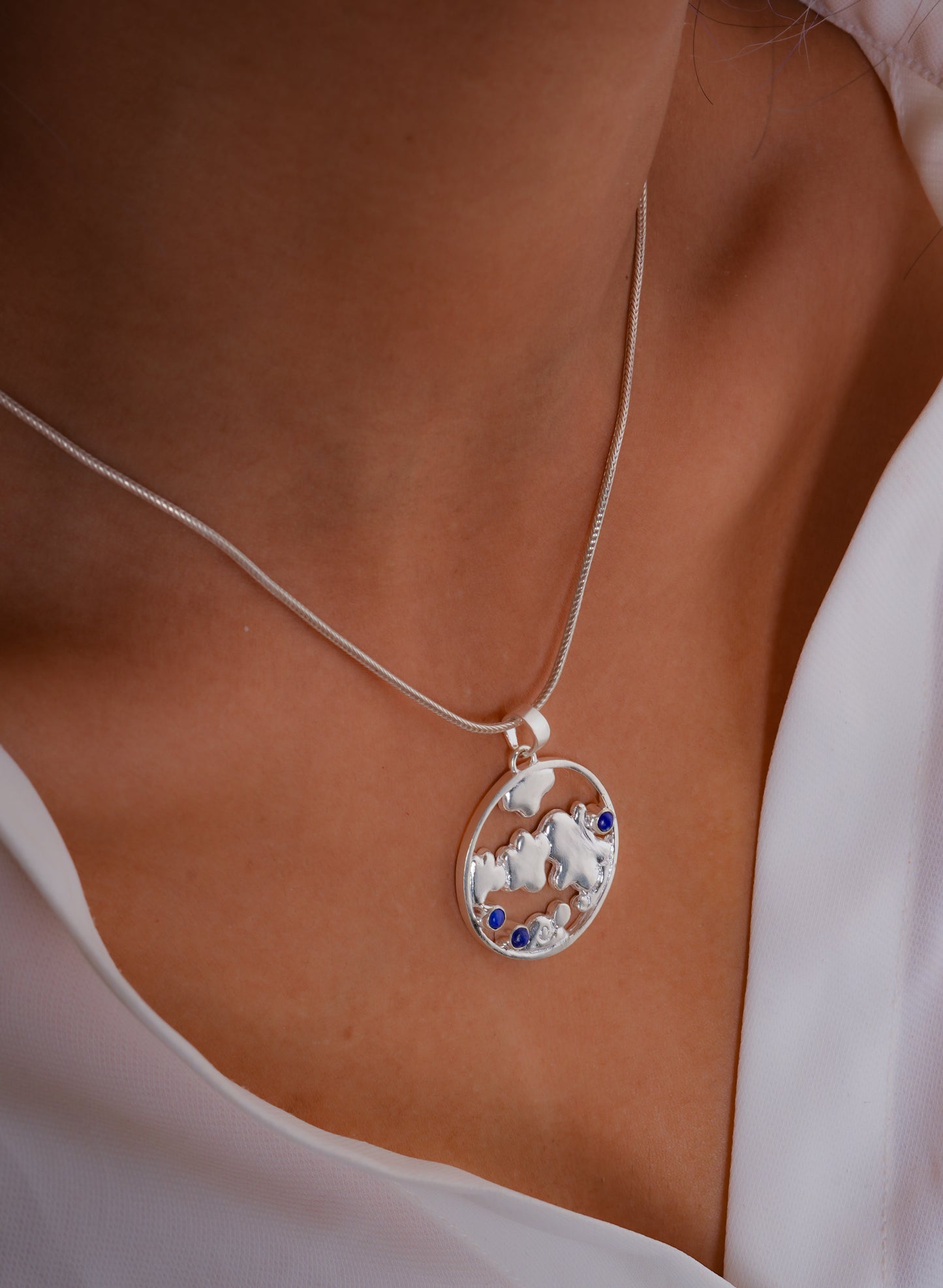 Healing Chakra Sky Element Pendant