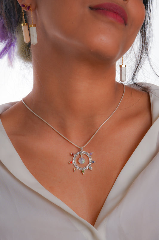 'Song Of Stones' Silver Pendant