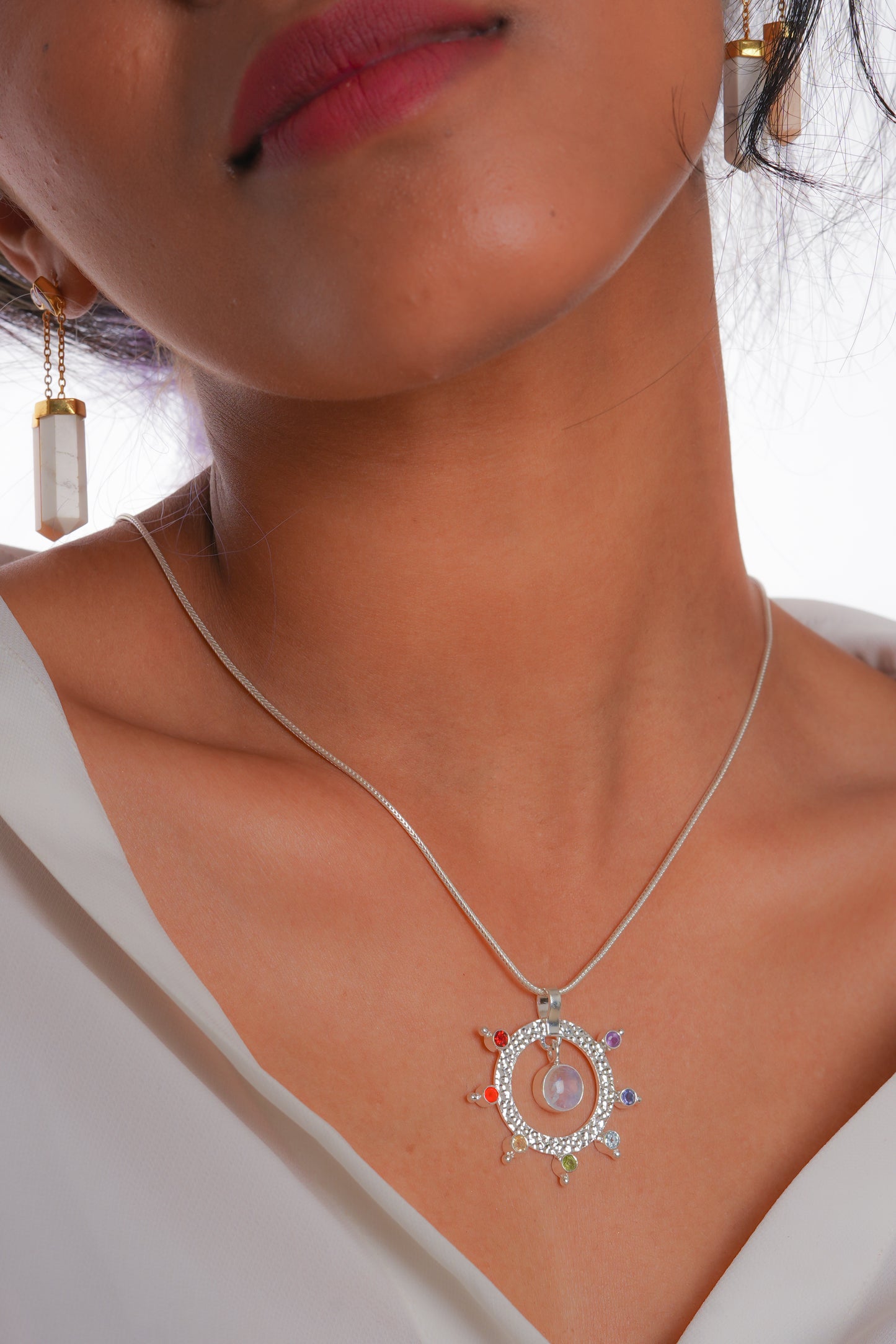 'Song Of Stones' Silver Pendant