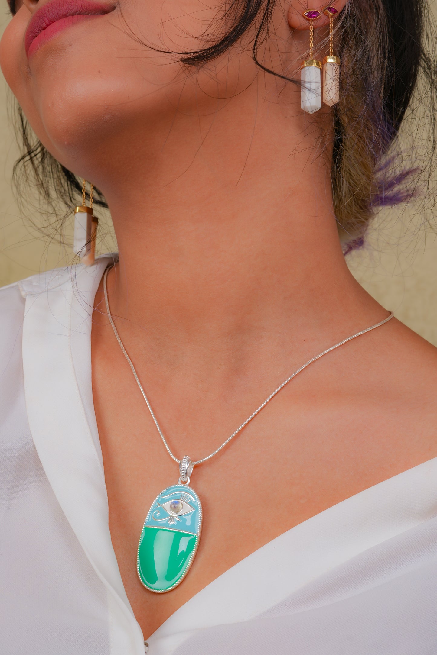 Evil Eye Pendant in 925 Silver