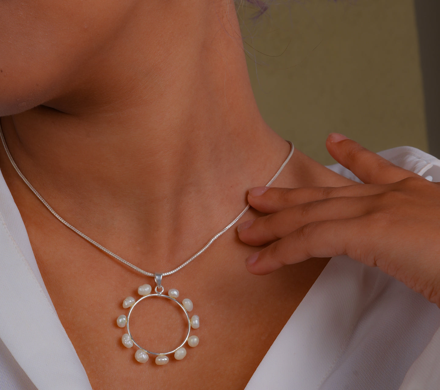 Dream Come True Silver Pearl Pendant