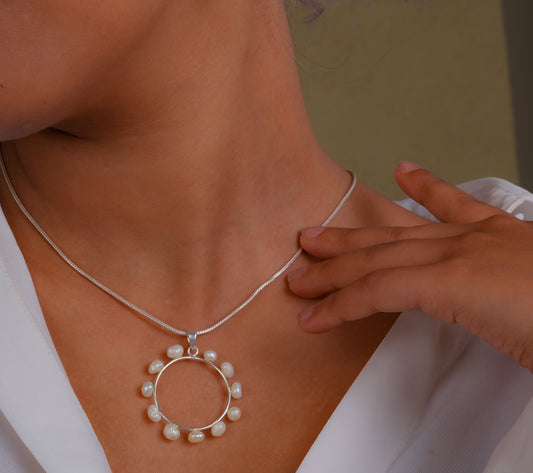 Dream Come True Silver Pearl Pendant