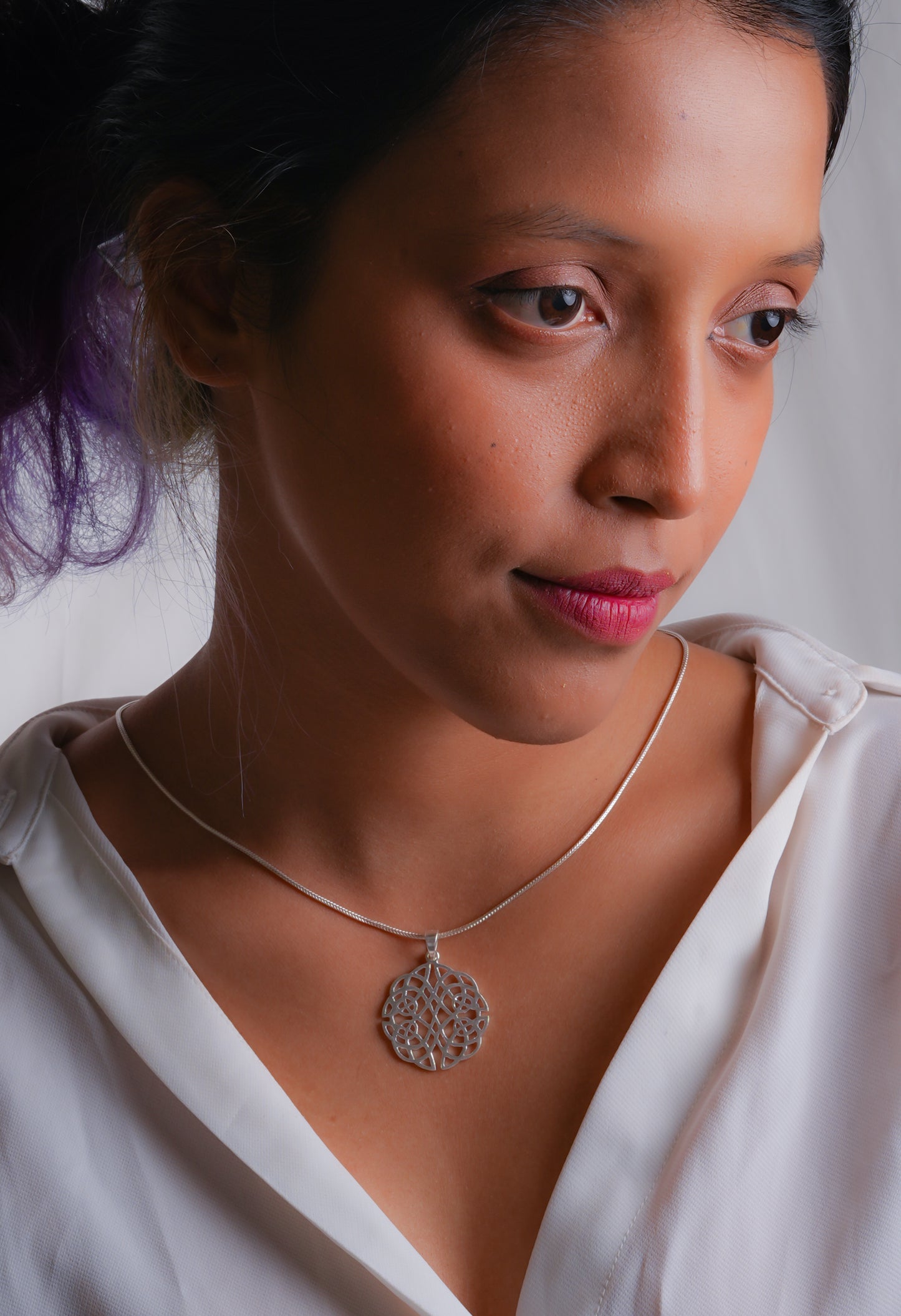 Celtic Sacred Geometry Silver Pendant