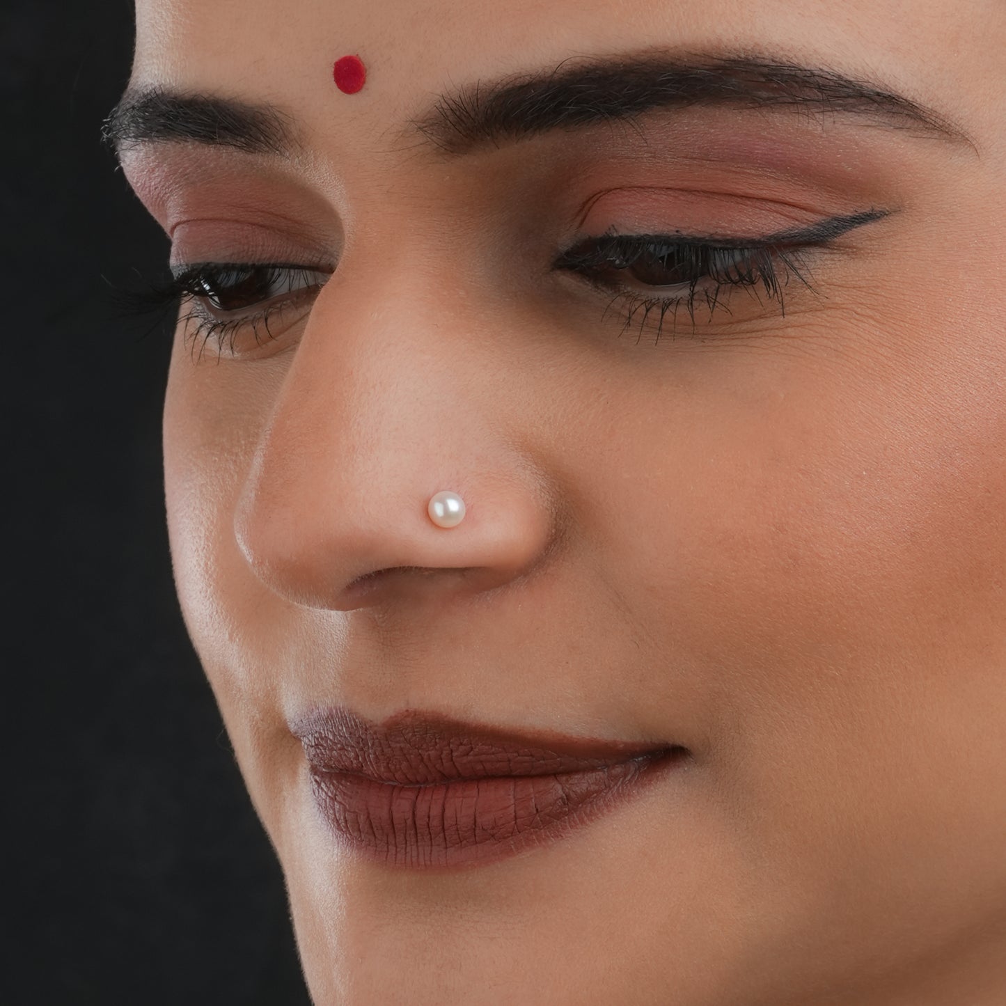 Ivory Freshwater Pearl Nose Pin