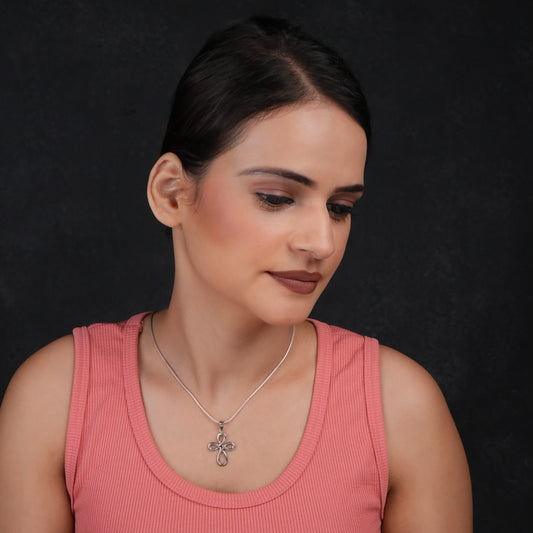 Eternal Knot Silver Pendant