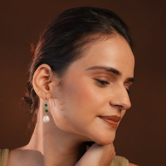 Pearl Green Onyx Drops