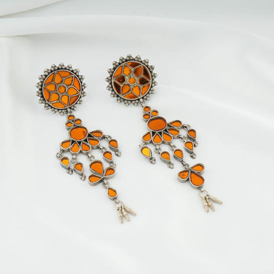 Madhu Chandrika Sunset Silver Earrings