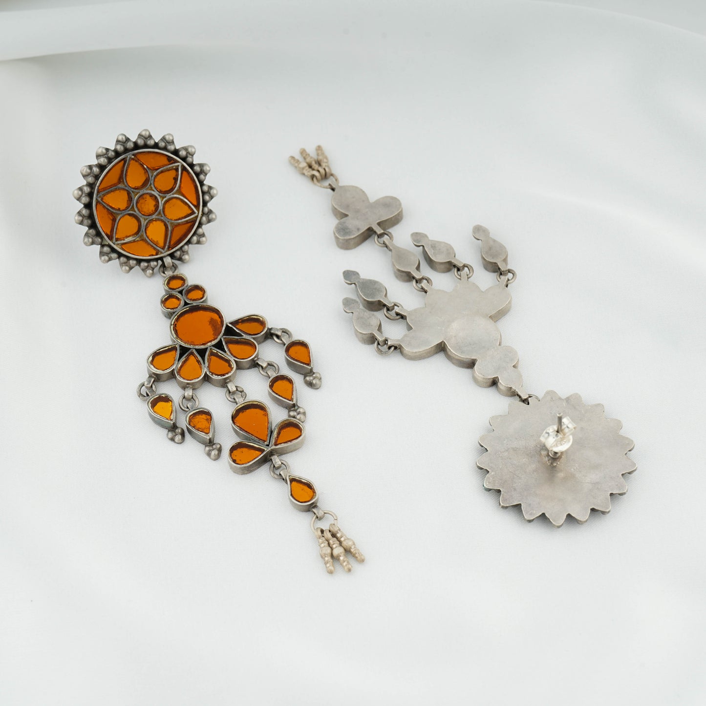 Madhu Chandrika Sunset Silver Earrings