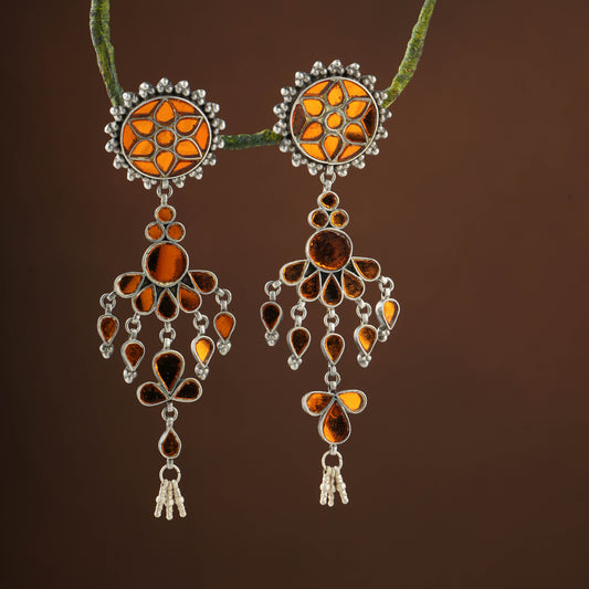 Madhu Chandrika Sunset Silver Earrings