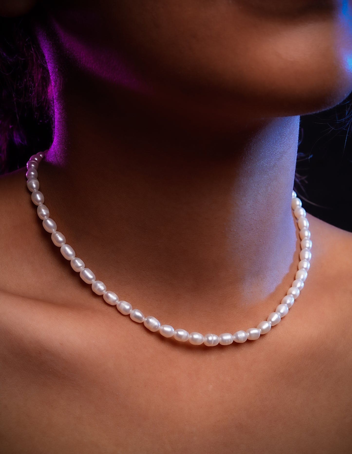 Rice Freshwater Pearls Minimal Necklace