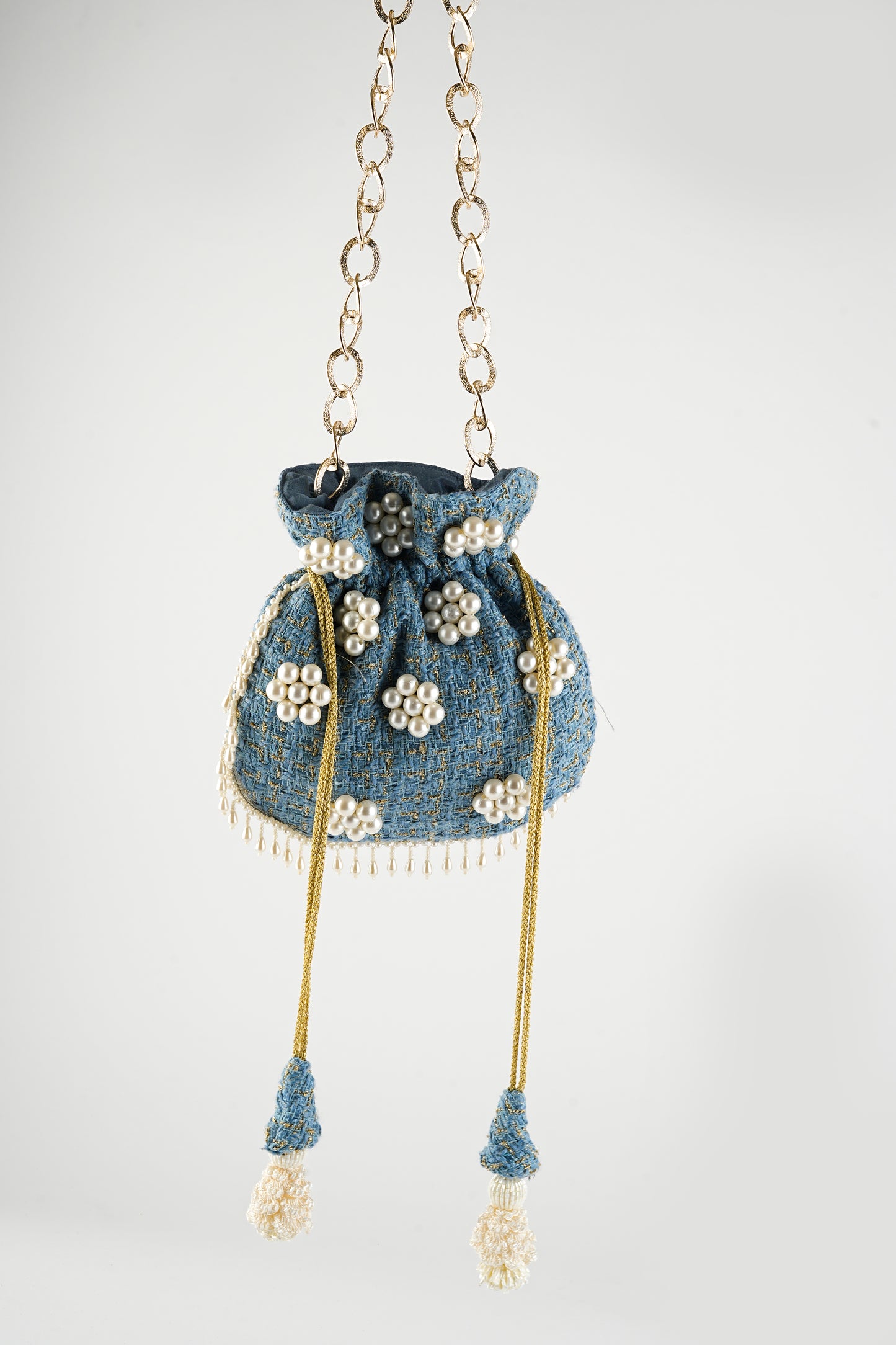 Blue Pearl Radiance Potli