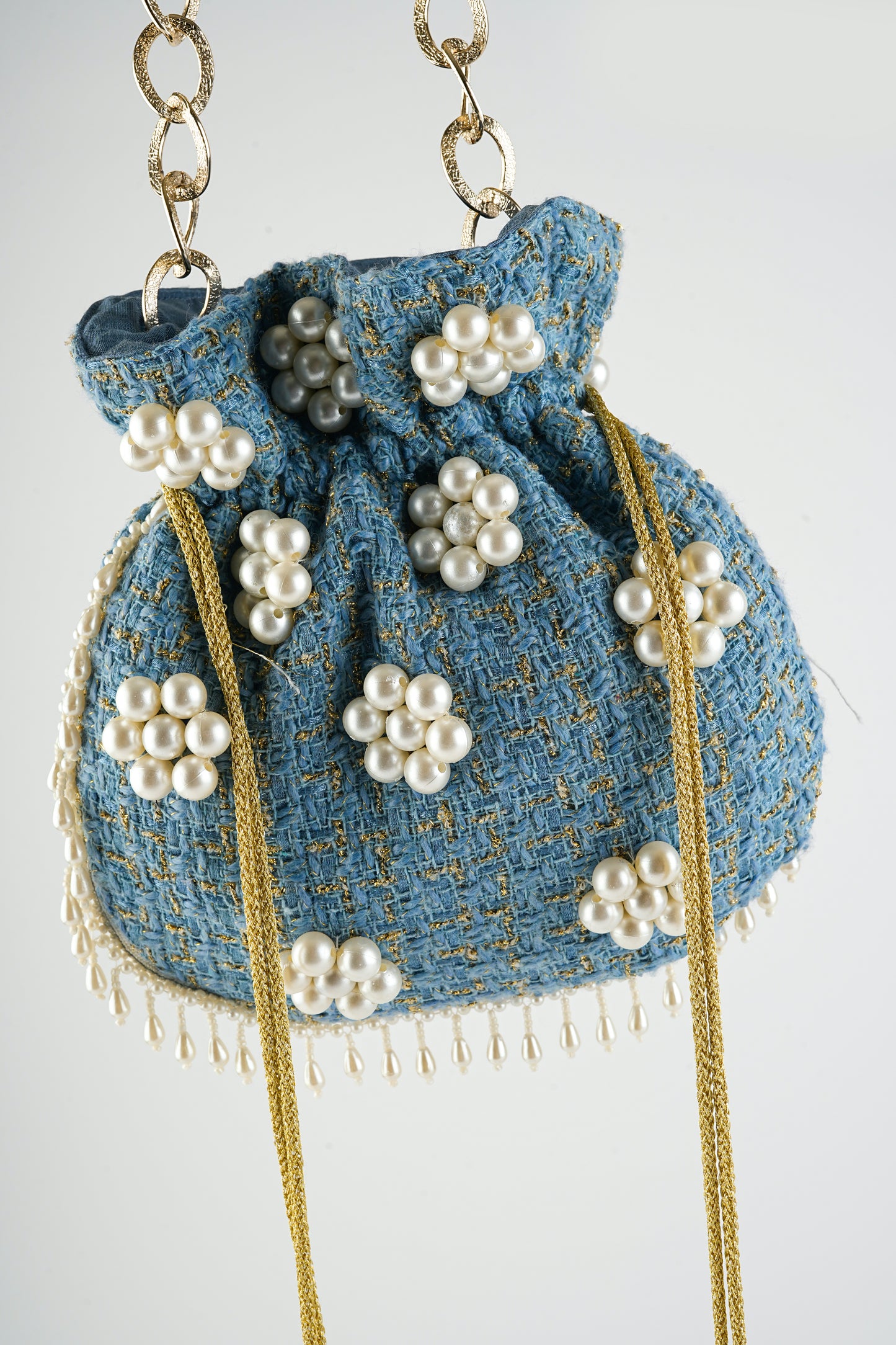 Blue Pearl Radiance Potli