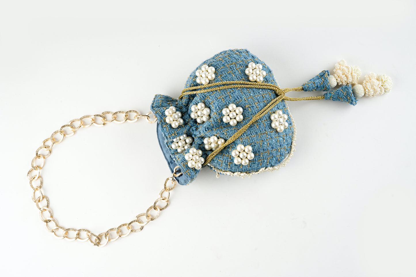 Blue Pearl Radiance Potli