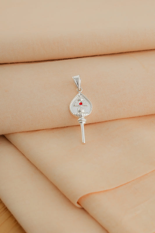 "Ekasha Mace" Silver Shiva Pendant