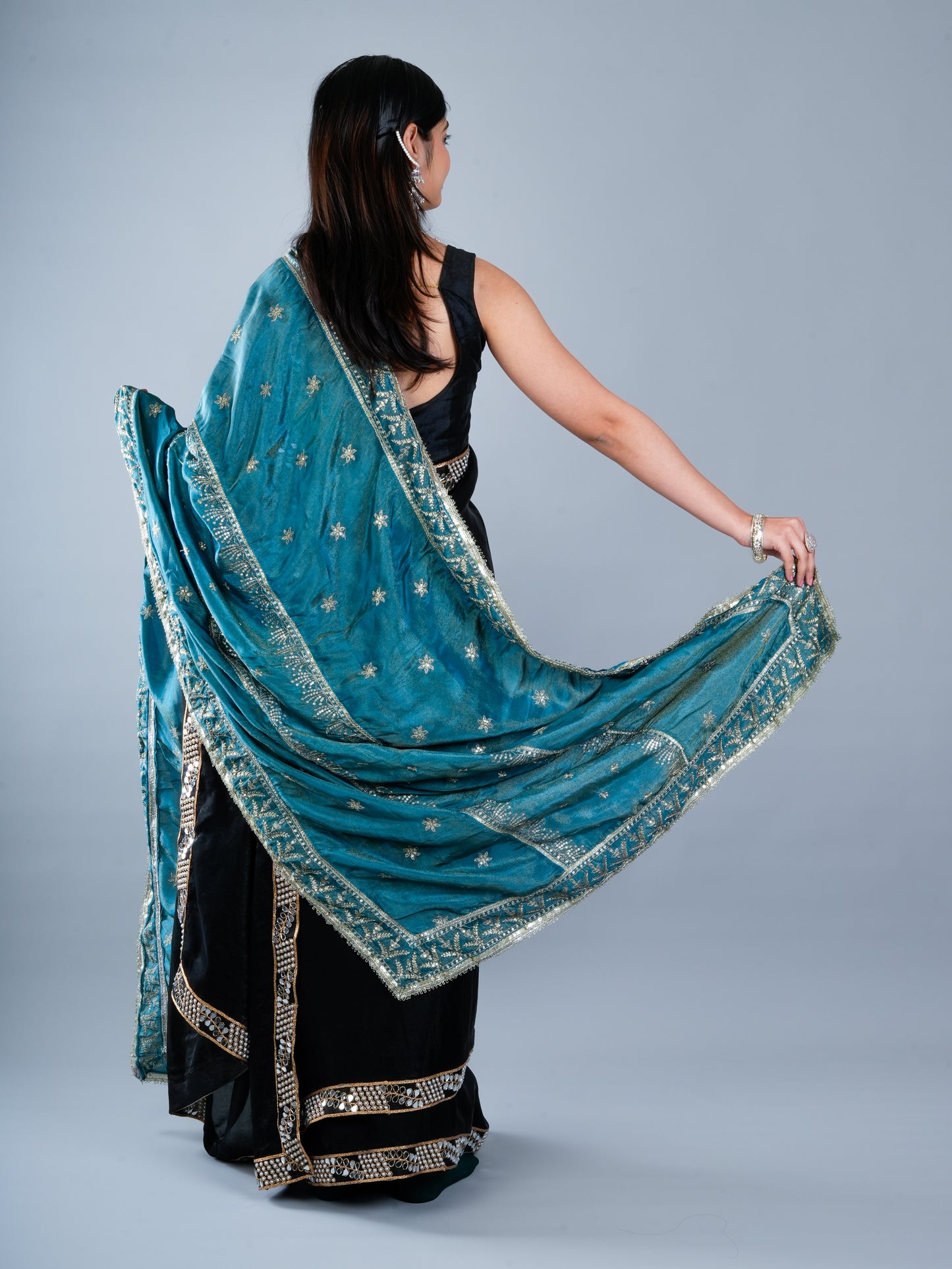 Totapari Teal Fashion Dupatta
