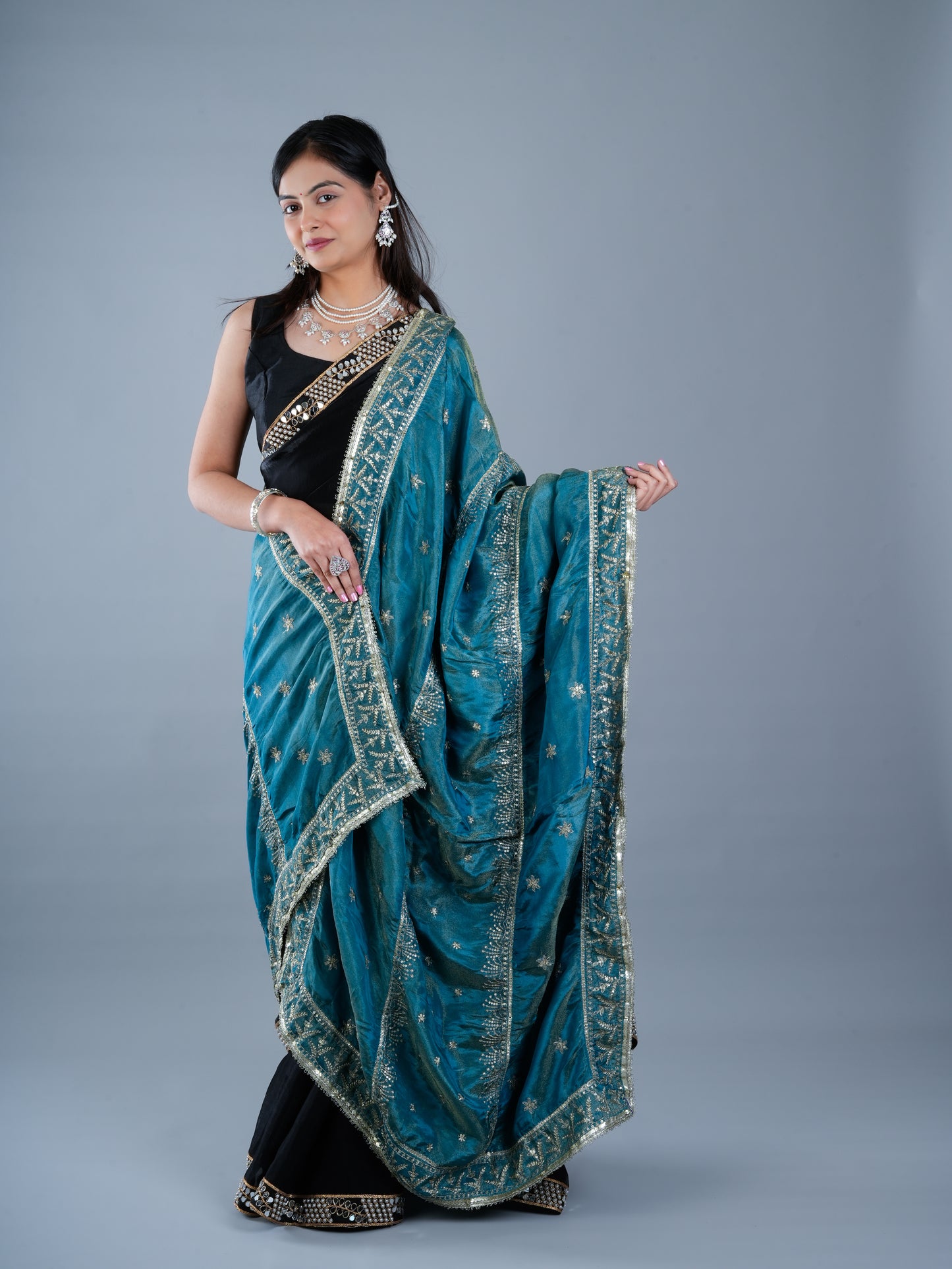 Totapari Teal Fashion Dupatta