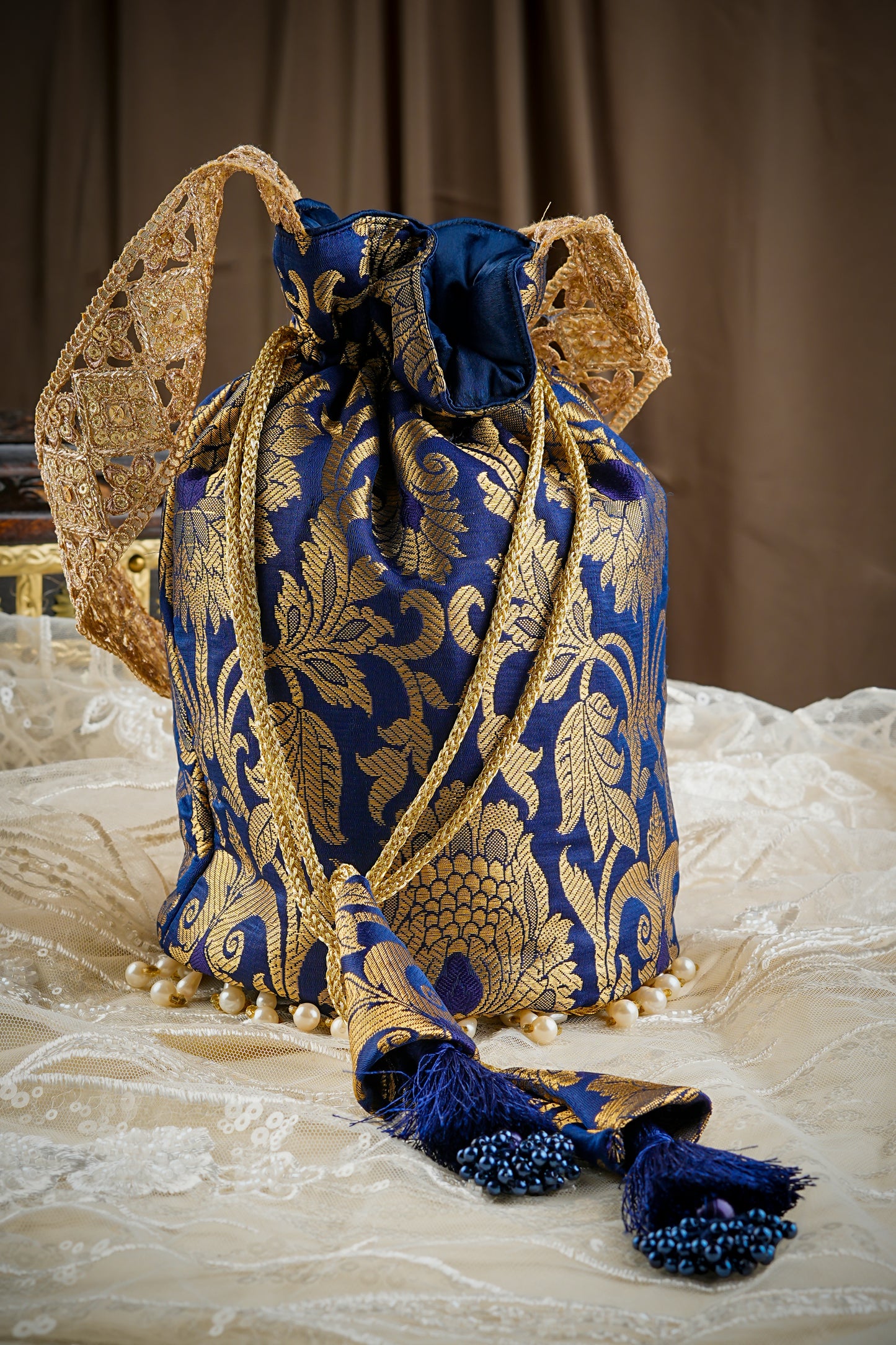 Sapphire Glow Potli