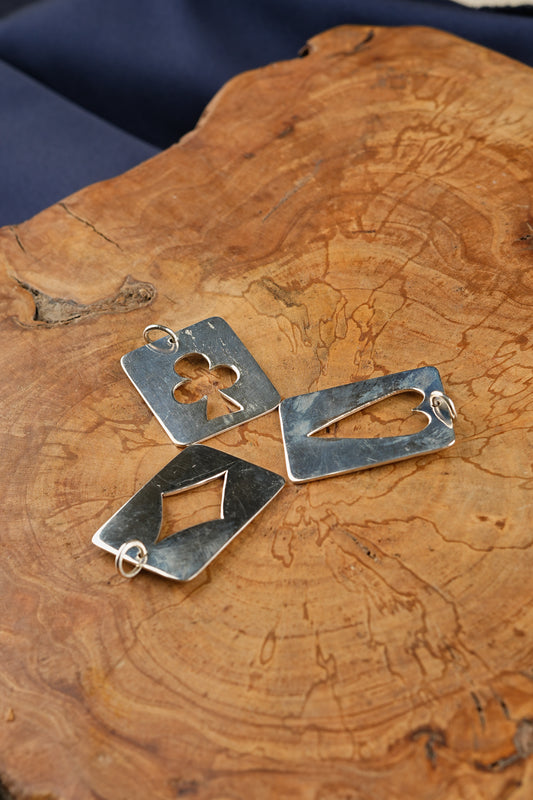 The Brick Card Silver Pendant