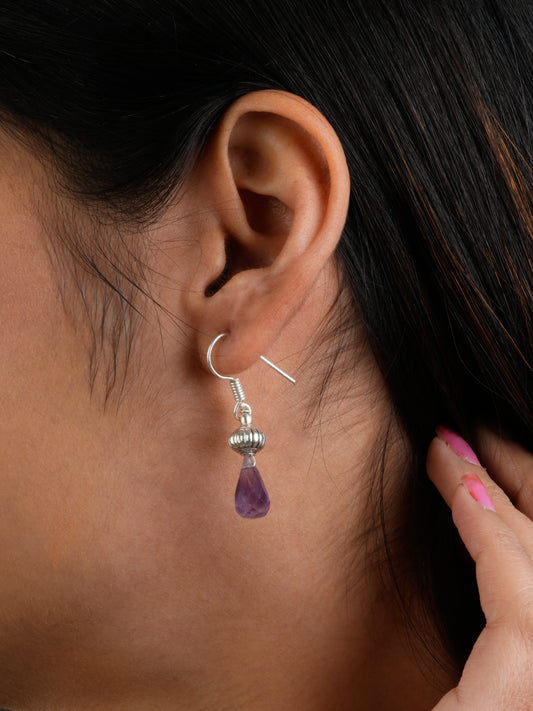 Silver Amethyst Drops