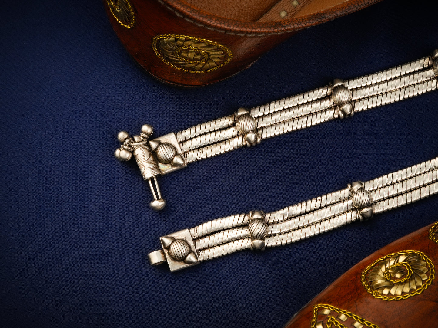 Shahi Silver Anklets