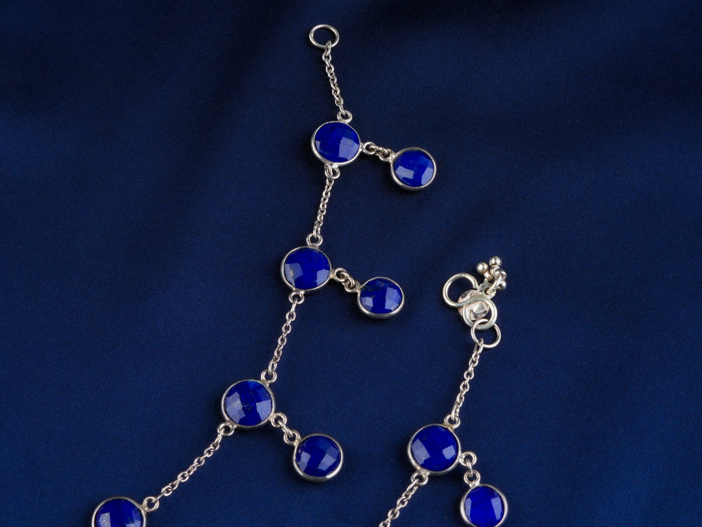 Lapis Lazuli Rounds Anklets