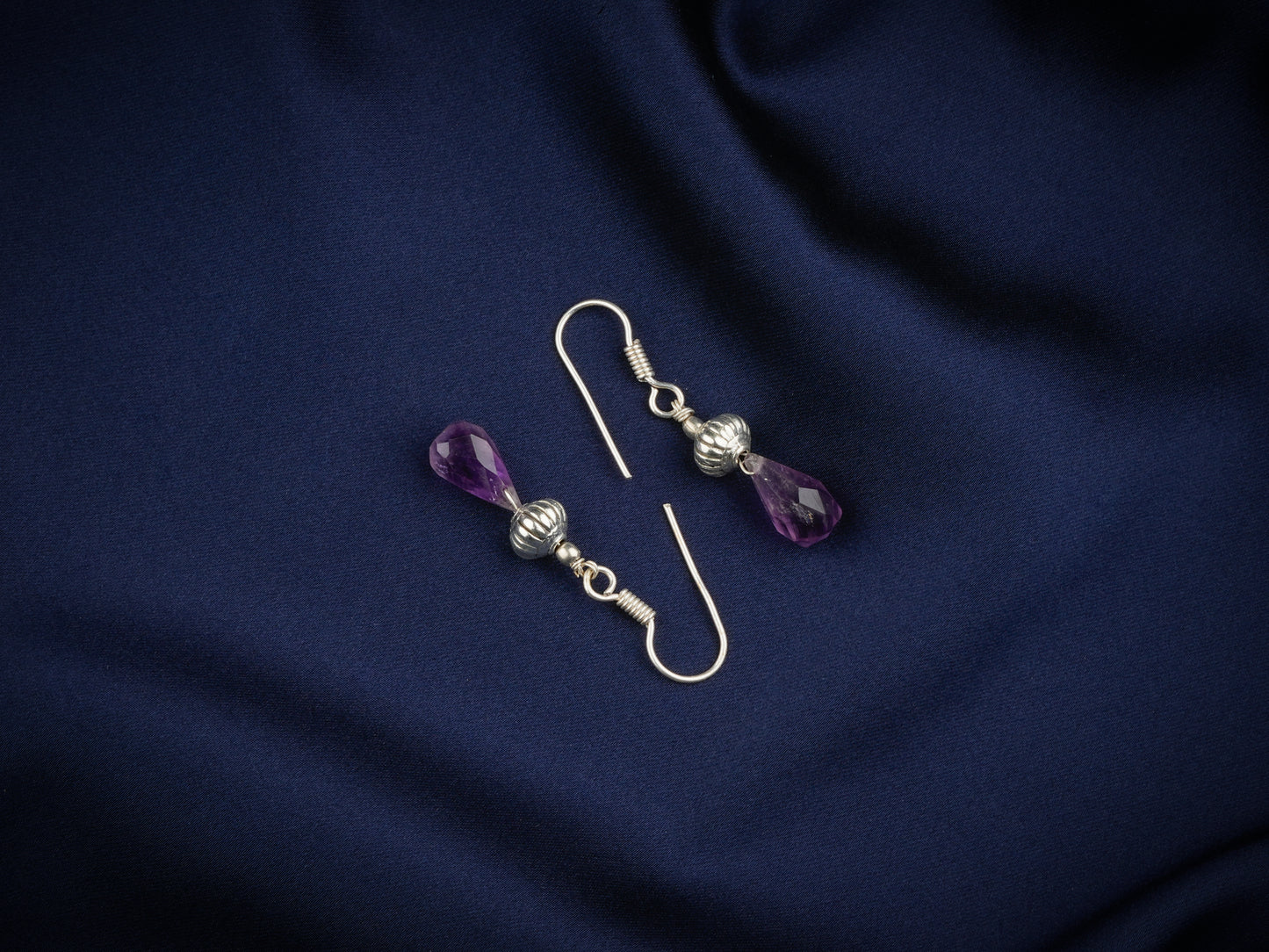 Silver Amethyst Drops