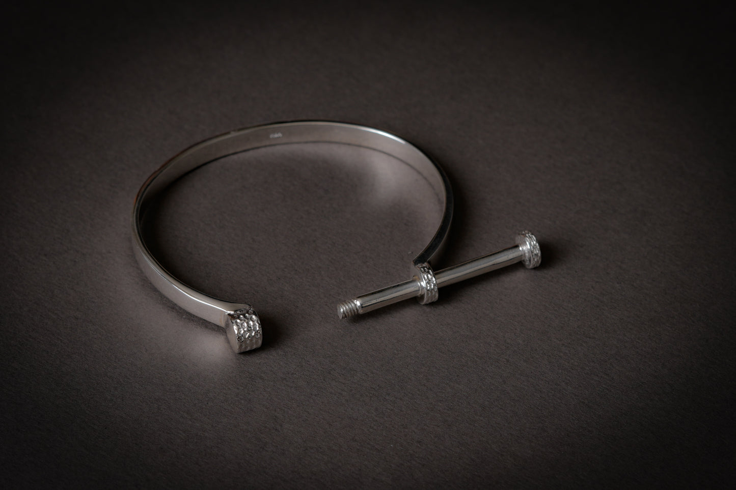 Rustic Men Silver Kada