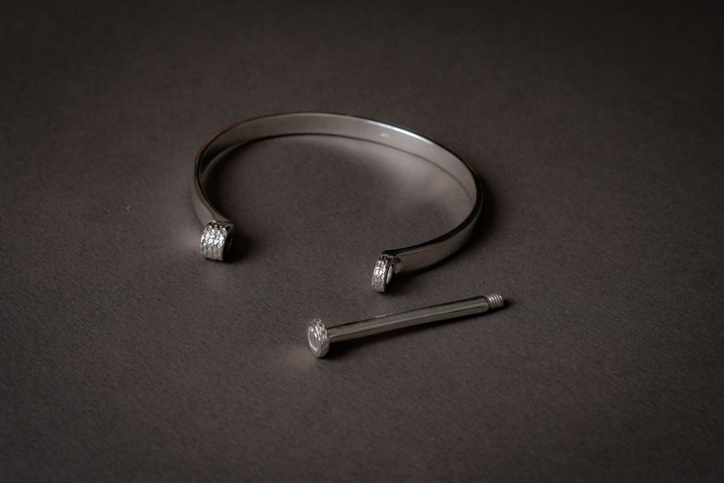 Rustic Men Silver Kada