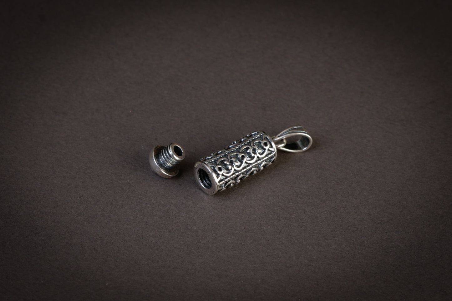 Tube Container Silver Taweez