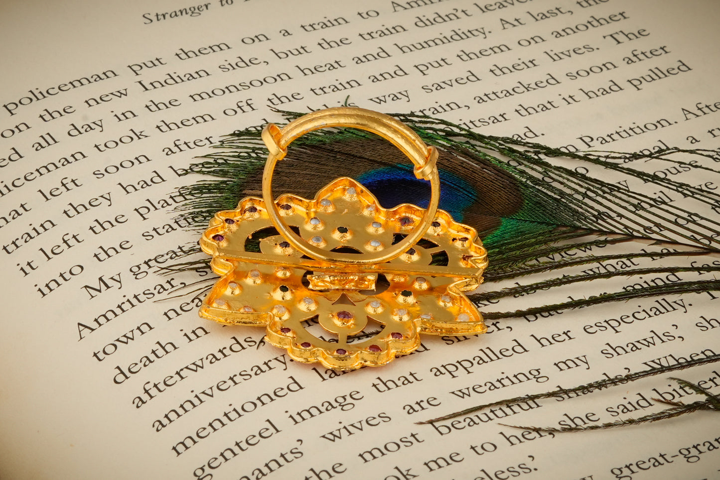 Purani Dillli Gold Plated Silver Ring (1)