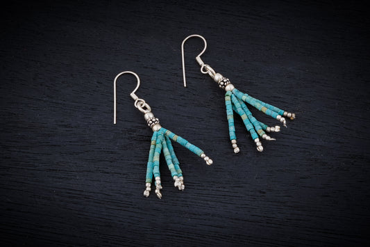 Classic Turquoise  Bead Earrings