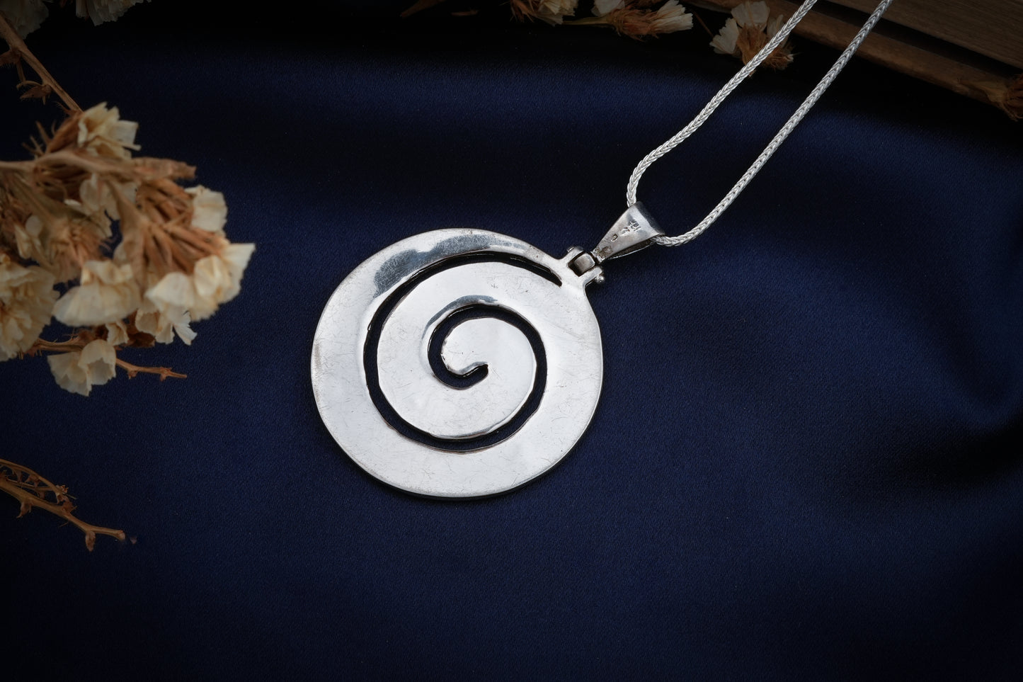 Dynamic Opal Silver Pendant