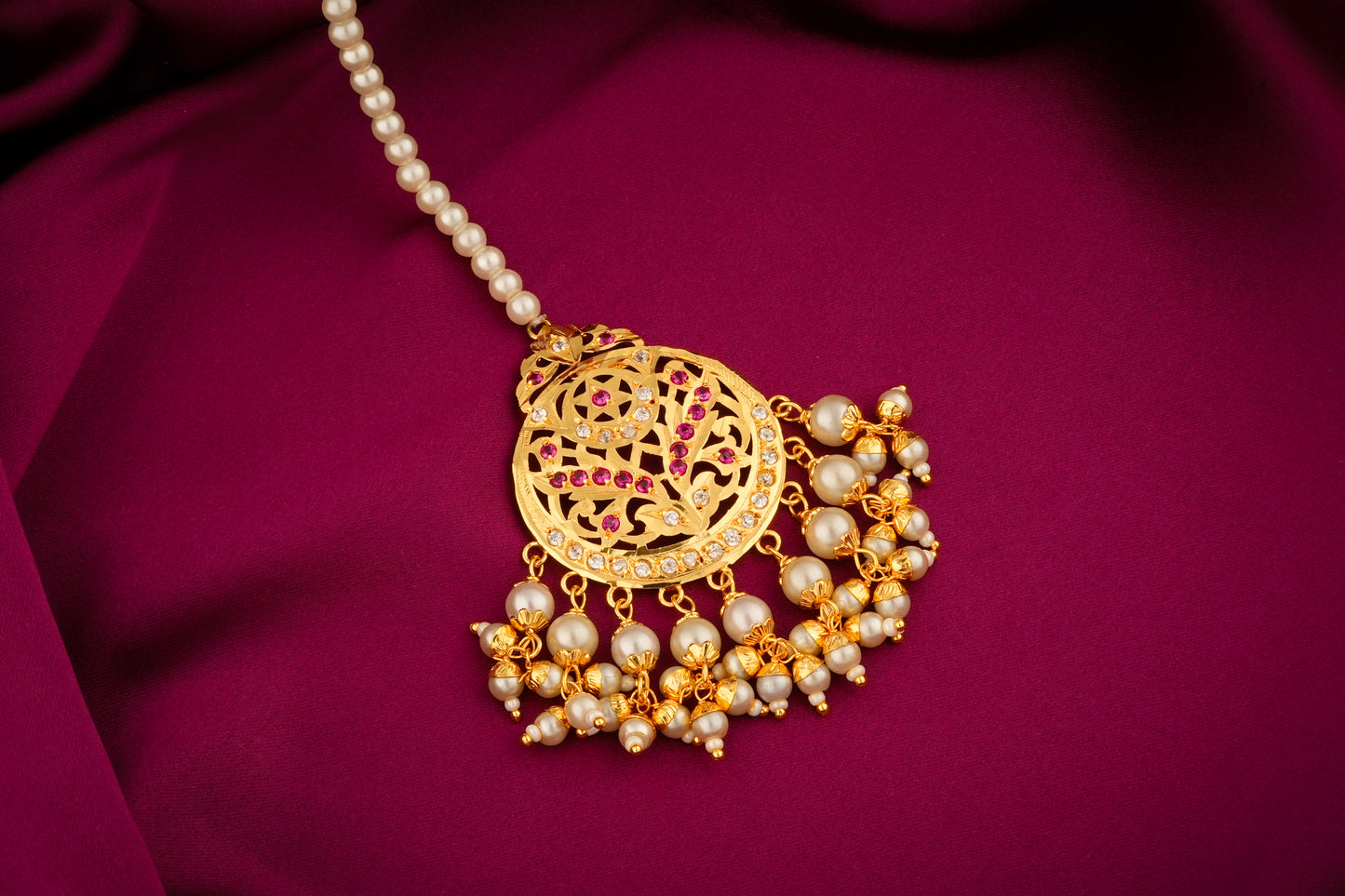 Ruhi Purani Dilli Maang Tikka(Gold Plated)