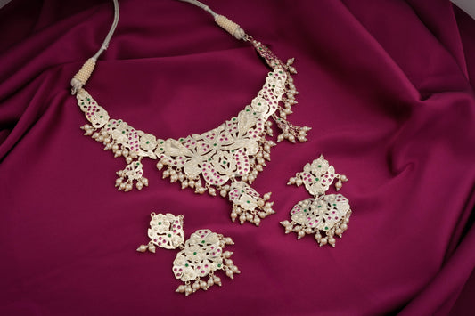 Seher Purani Dilli Silver Necklace Set