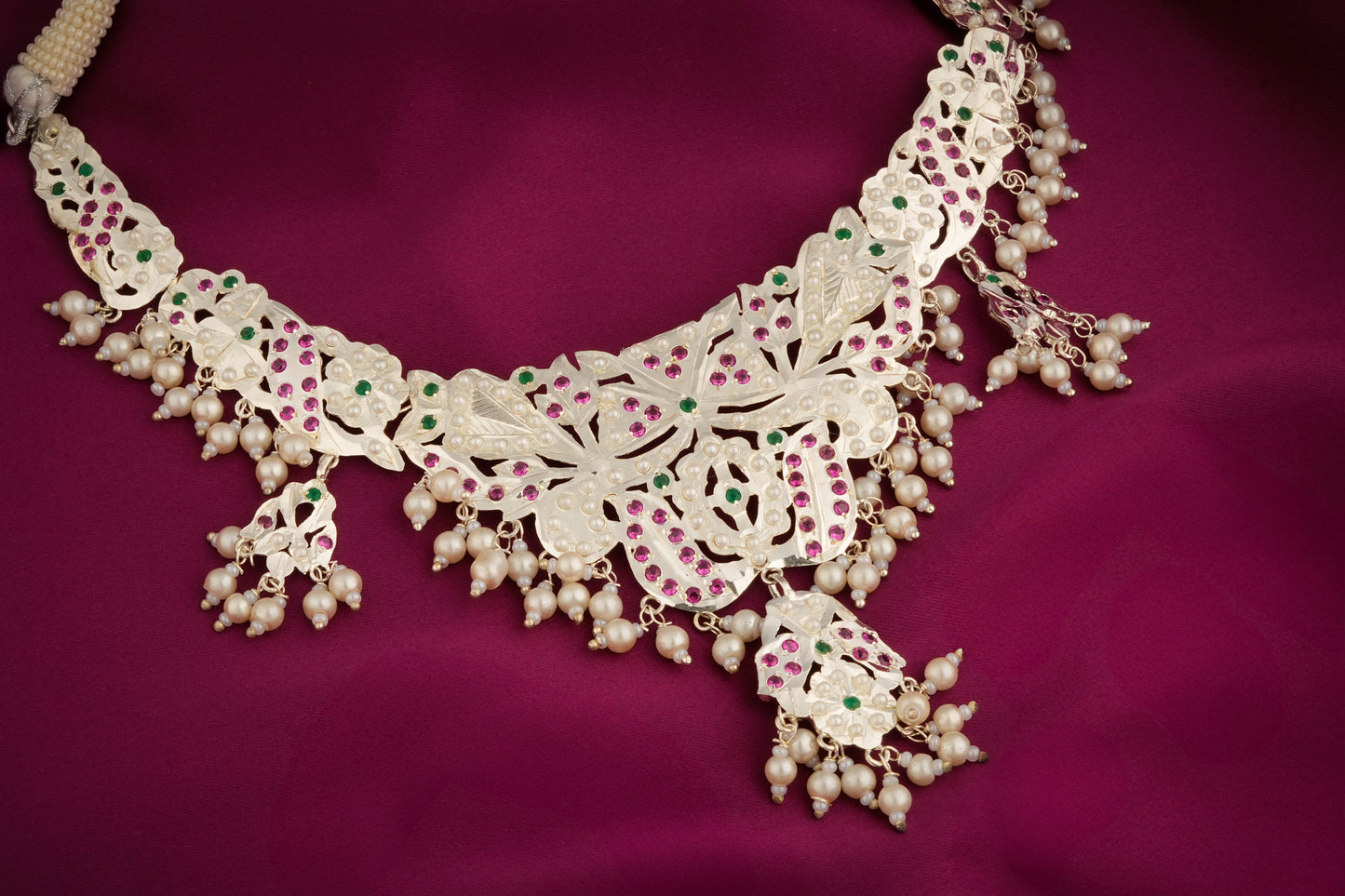 Seher Purani Dilli Silver Necklace Set