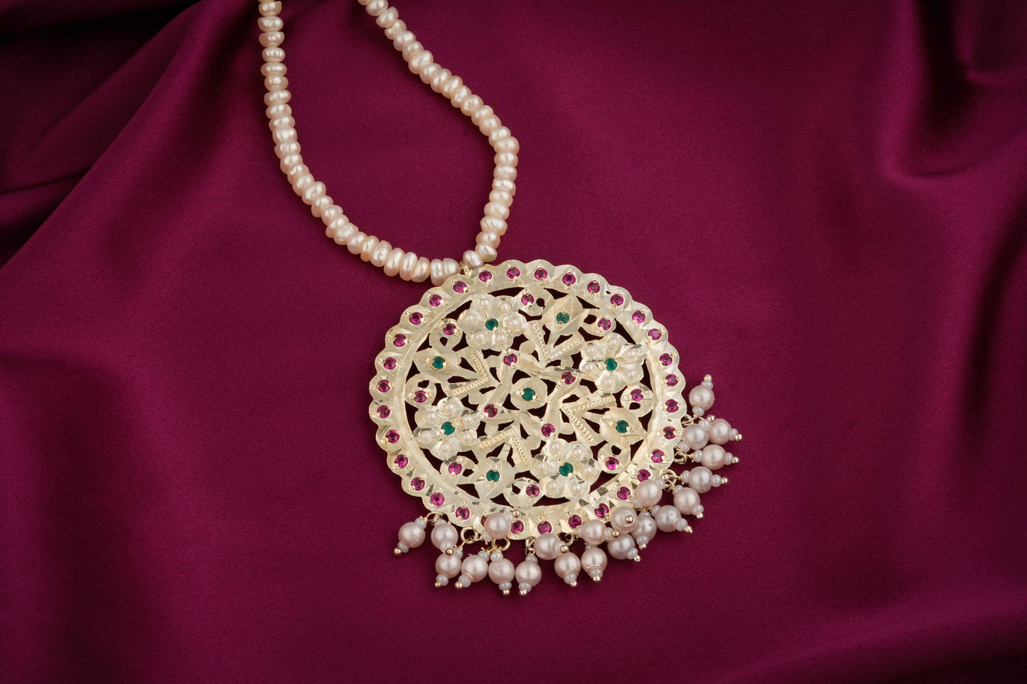 Ruhi Purani Dilli Silver Necklace Set
