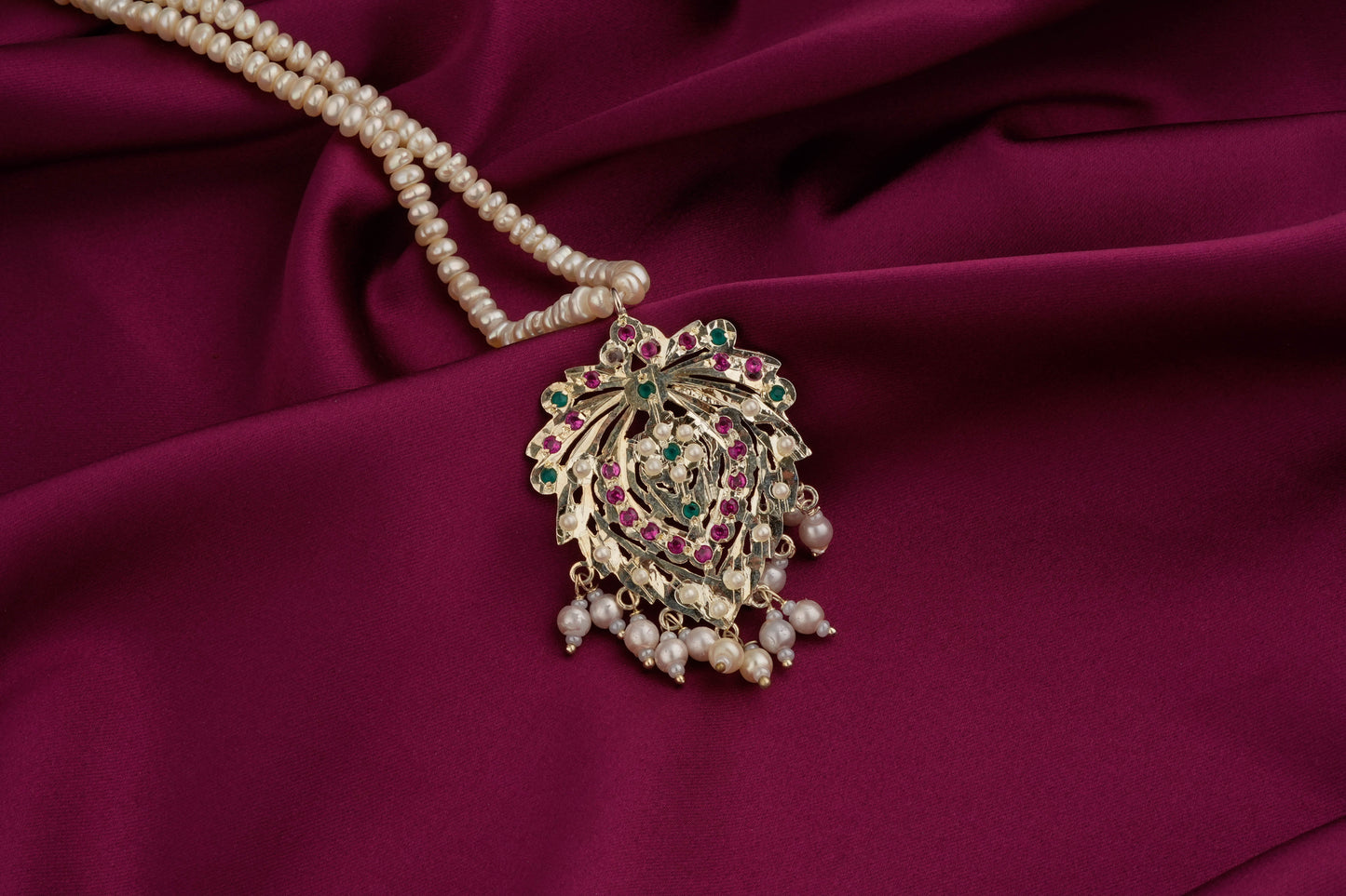 Huma Purani Dilli Silver Necklace Set