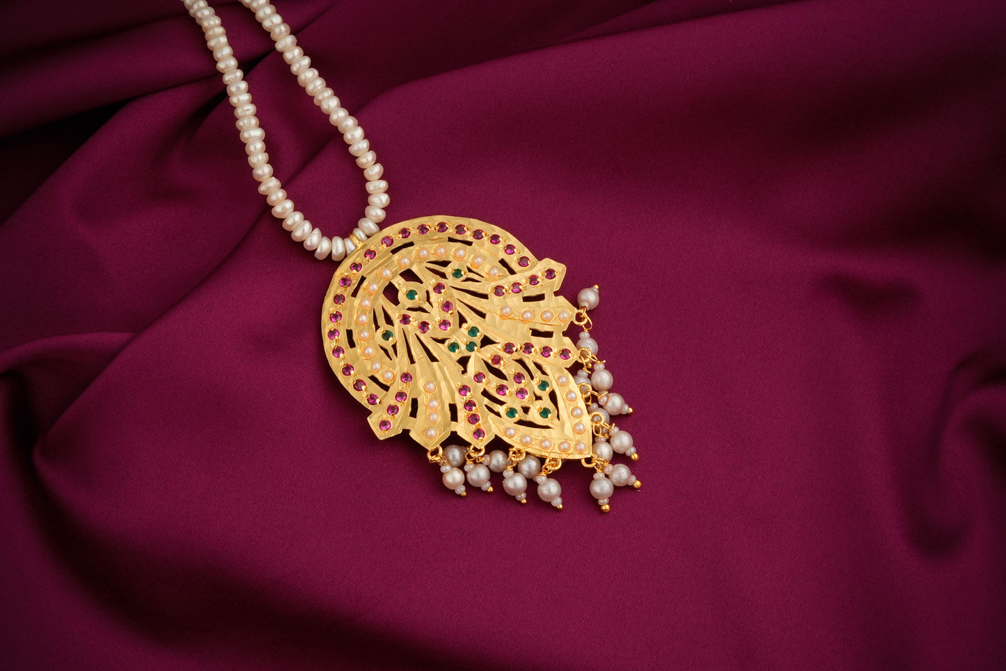 Laila Purani Dilli Gold Plated Silver Necklace Set