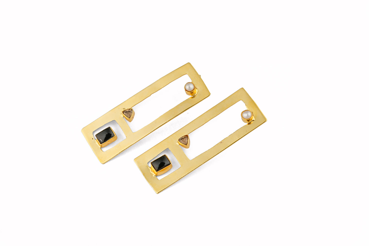 Modern Vibes Gold-Plated Earrings