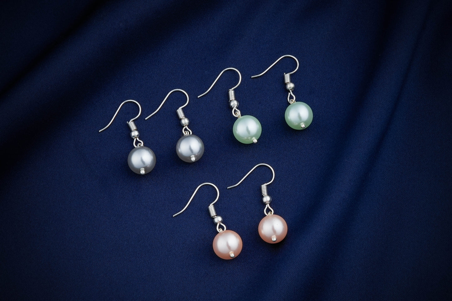 Trio of Grace Pearl Earrings Set