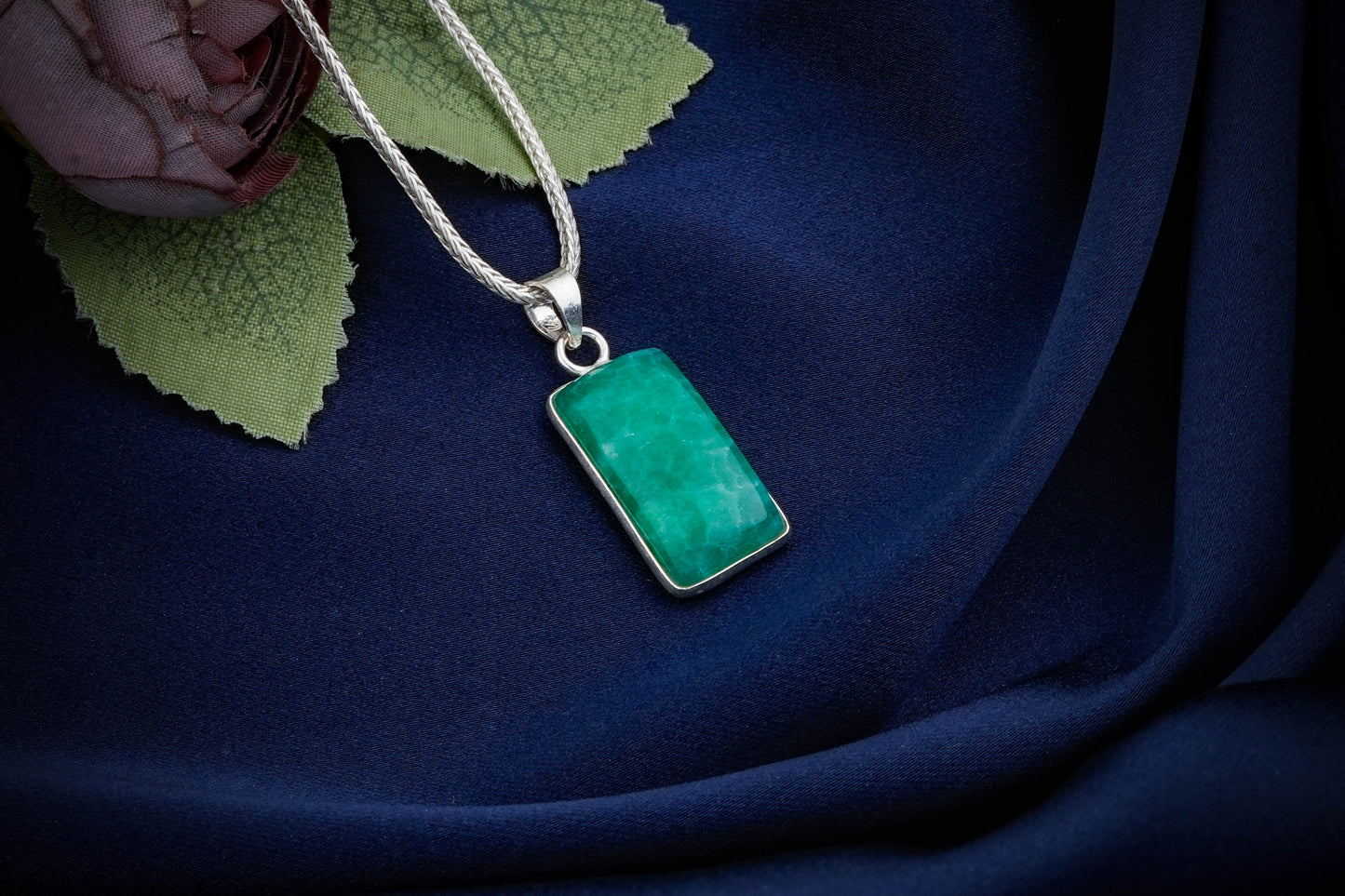 Rectangular Semiprecious Stone Pendants