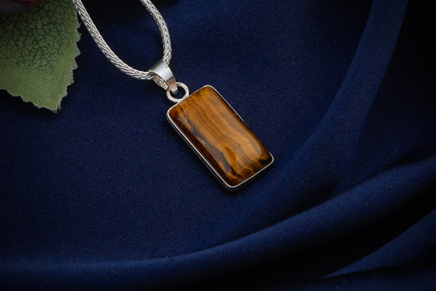 Rectangular Semiprecious Stone Pendants