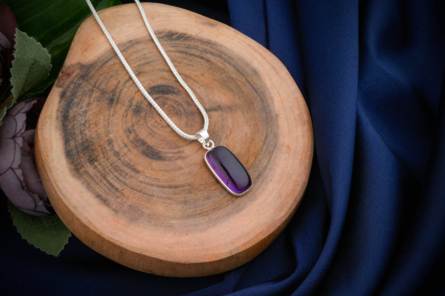 Rectangular Semiprecious Stone Pendants